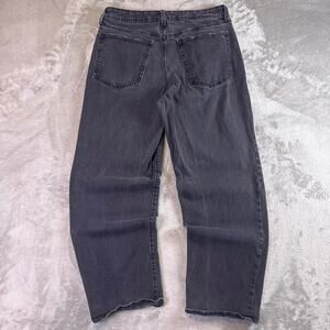 Old Navy O.G. Loose Jeans Black Wash Relaxed Fit 30x28.5 Distressed